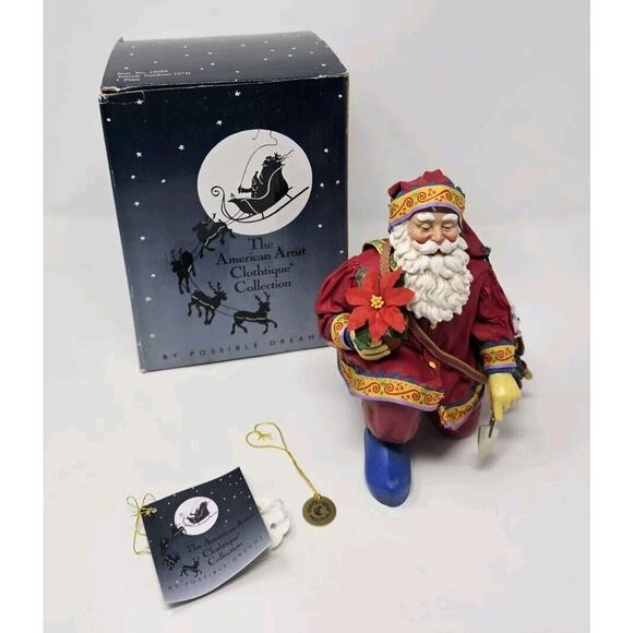 Possible Dreams Clothtique Gardener Santa Claus 15059 Box Judith Ann Griffith - Picture 1 of 12